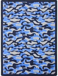 Joy Carpets Kaleidoscope Funky Camo Blue